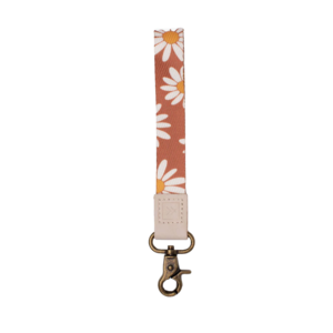 Thread Wrist Lanyard Hazel Orange Floral